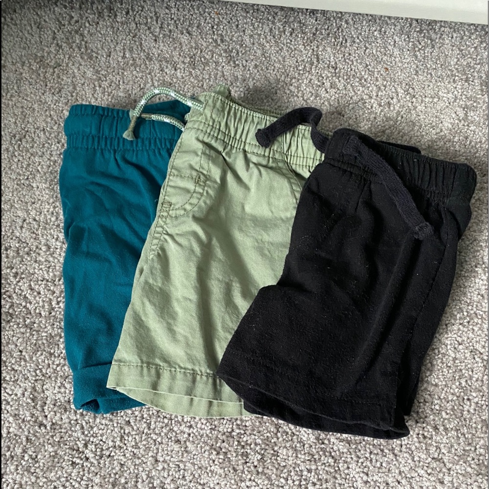 3 pairs toddler boy size 18months shorts